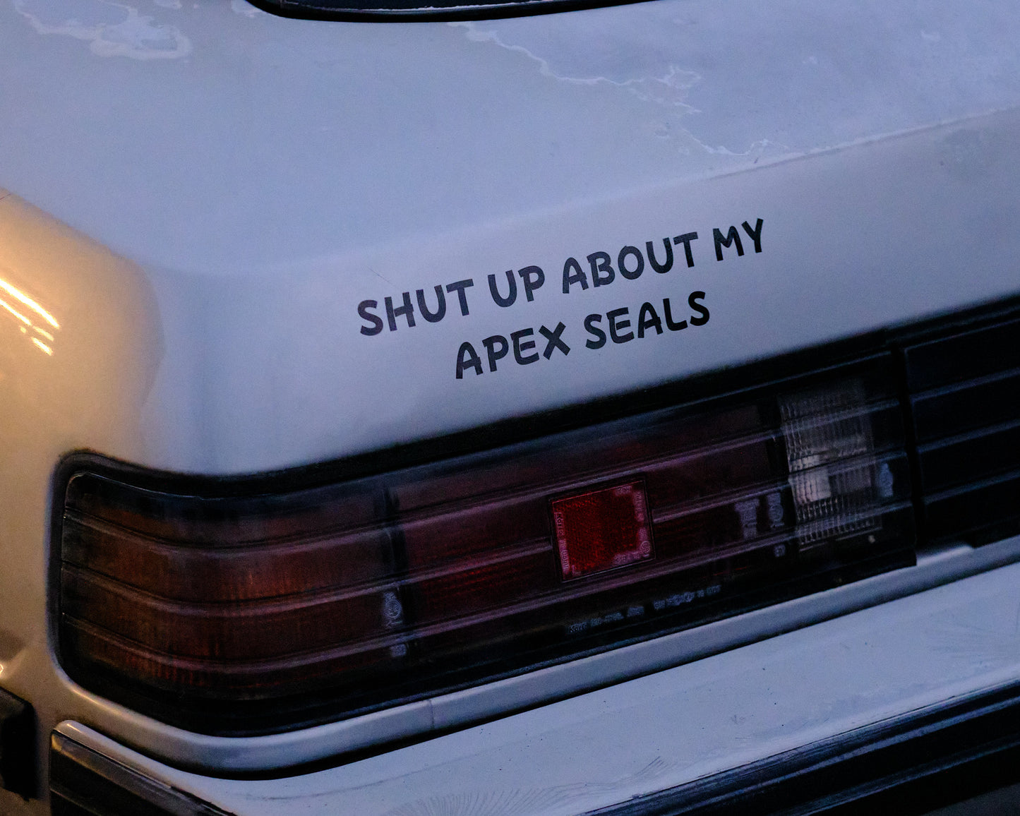 Shut Up About My Apex Seals Vinyl Decal